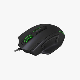 Black RGB backlit wired gaming mouse