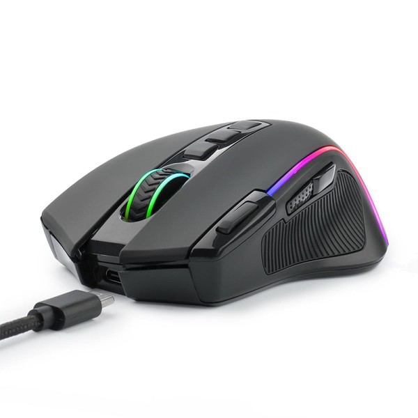 Rechargeable comfortable wired gaming mouse