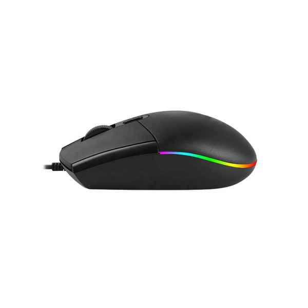 Professional smooth black wired mouse Professional smooth black wired mouse
