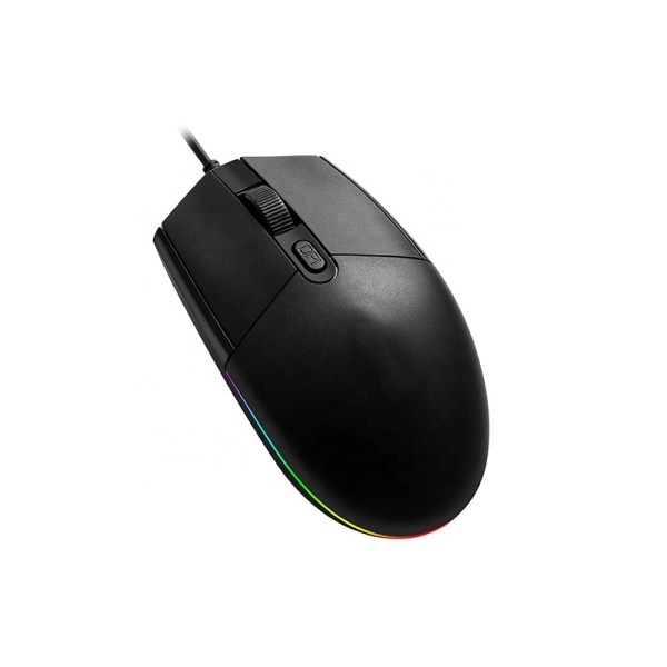 Professional smooth black wired mouse Professional smooth black wired mouse