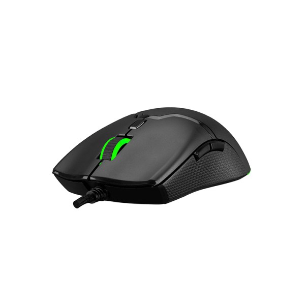Stylish RGB backlit black wired mouse Stylish RGB backlit black wired mouse
