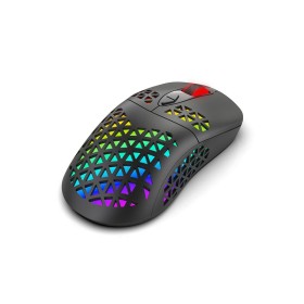 Hollowed-out design RGB backlit wired silent mouse