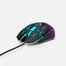 New LED-backlit optical wired mouse