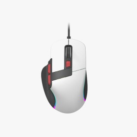 White RGB backlit wired gaming mouse