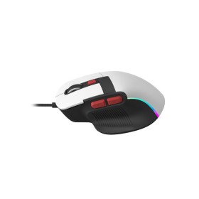 White RGB backlit wired gaming mouse