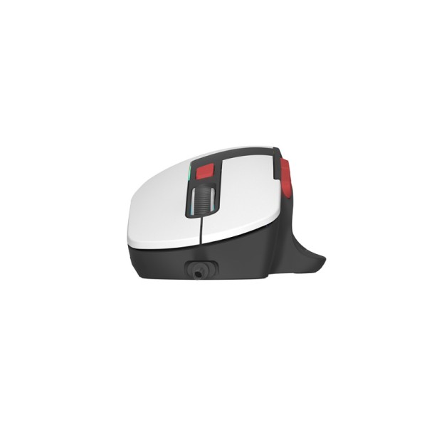 White RGB backlit wired gaming mouse