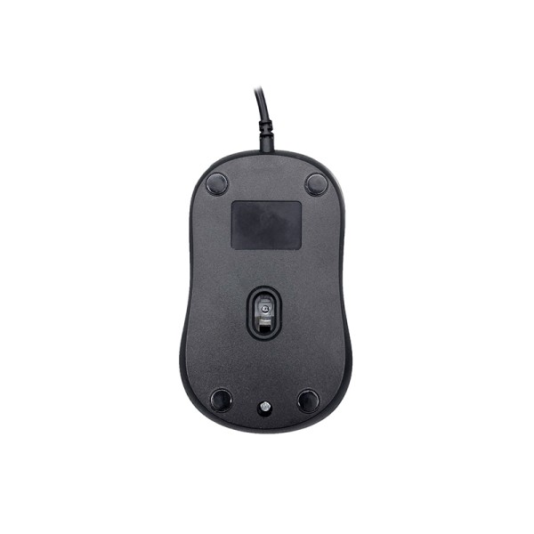 High-quality compact black wired mouse High-quality compact black wired mouse