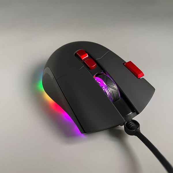 Rubber roller RGB backlit wired mouse Rubber roller RGB backlit wired mouse