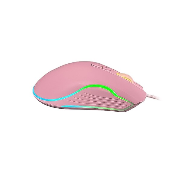 Pink comfortable design wired mouse Pink comfortable design wired mouse