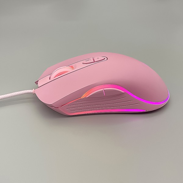 Pink comfortable design wired mouse Pink comfortable design wired mouse