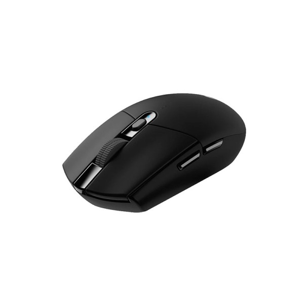 Black low-power wireless computer mouse Black low-power wireless computer mouse