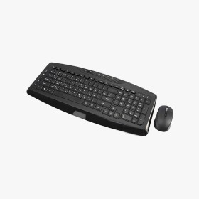 Black waterproof wireless keyboard and mouse set