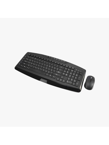 Black waterproof wireless keyboard and mouse set