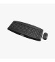 Black waterproof wireless keyboard and mouse set
