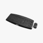 Black waterproof wireless keyboard and mouse set