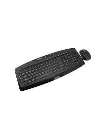 Black waterproof wireless keyboard and mouse set