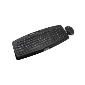 Black waterproof wireless keyboard and mouse set