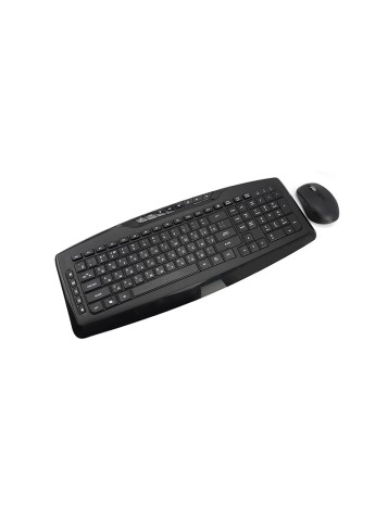 Black waterproof wireless keyboard and mouse set