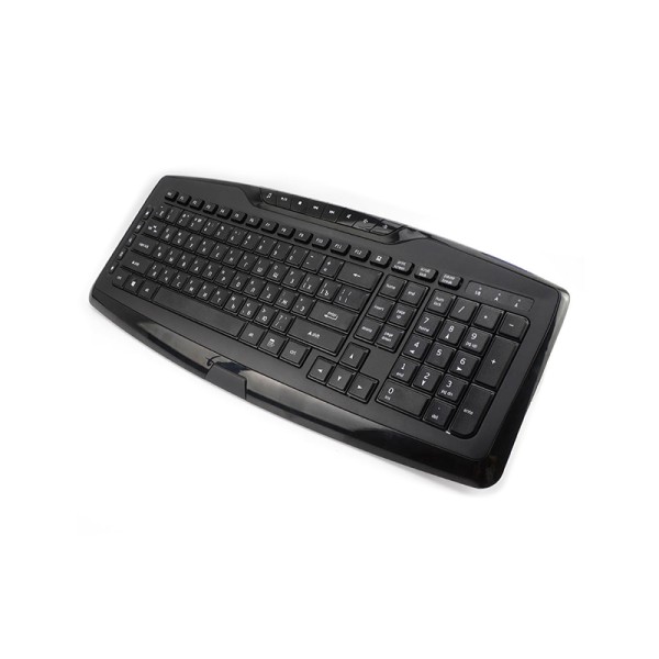 Black waterproof wireless keyboard and mouse set
