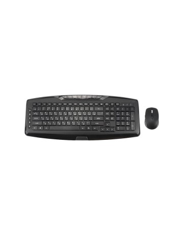 Black waterproof wireless keyboard and mouse set