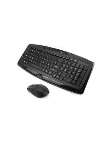 Black waterproof wireless keyboard and mouse set
