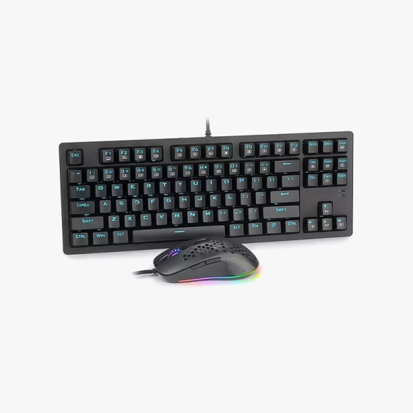 RGB backlit wired keyboard and mouse set