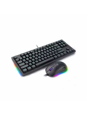 RGB backlit wired keyboard and mouse set