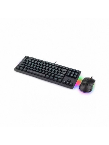 RGB backlit wired keyboard and mouse set