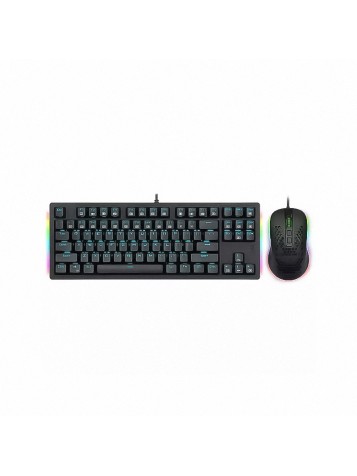 RGB backlit wired keyboard and mouse set