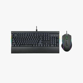 Color backlit ergonomic keyboard and mouse set