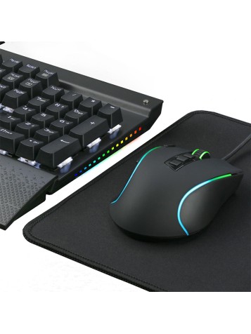 Color backlit ergonomic keyboard and mouse set