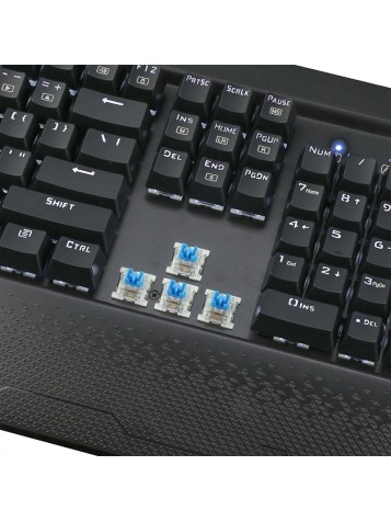 Color backlit ergonomic keyboard and mouse set