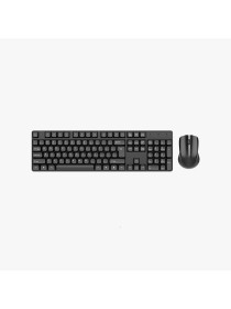 Home use black wireless keyboard and mouse set