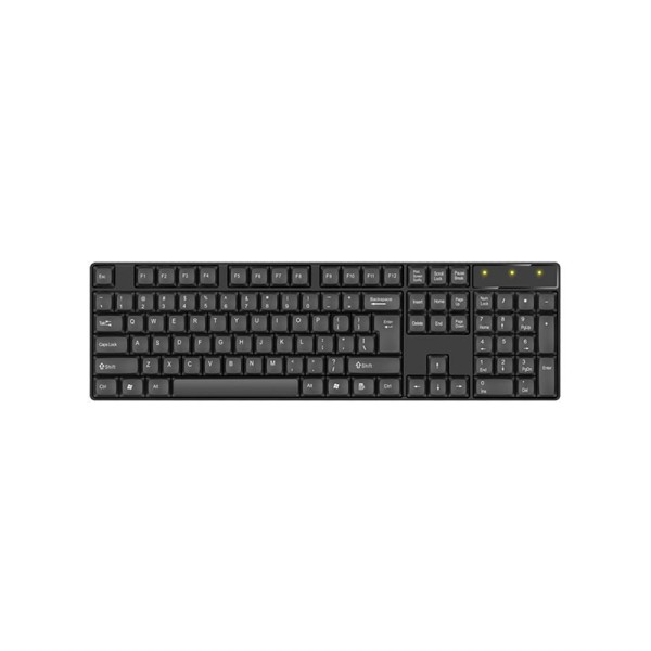 Home use black wireless keyboard and mouse set