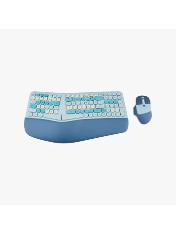 Comfortable ergonomic wireless keyboard and mouse set