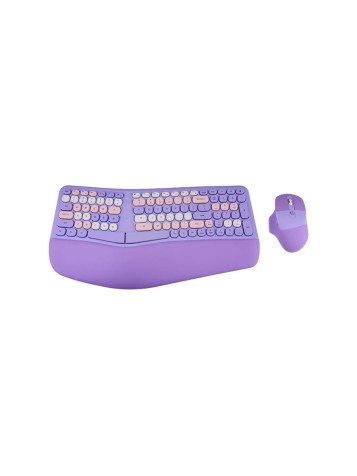 Comfortable ergonomic wireless keyboard and mouse set