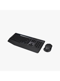 Black comfortable wireless keyboard and mouse set