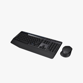 Black comfortable wireless keyboard and mouse set
