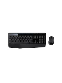 Black comfortable wireless keyboard and mouse set
