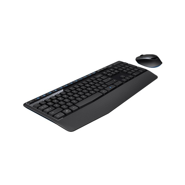 Black comfortable wireless keyboard and mouse set