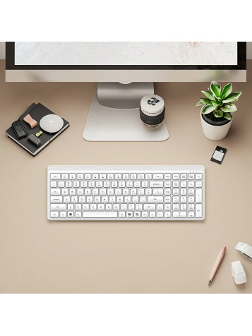 Ultra-quiet wireless office keyboard and mouse set