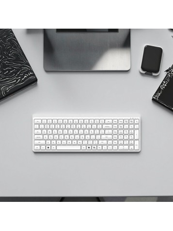 Ultra-quiet wireless office keyboard and mouse set