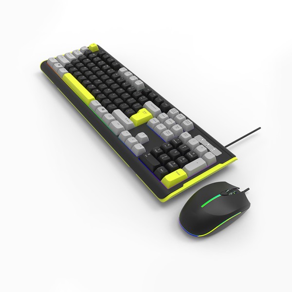 Anti-ghosting wired keyboard and mouse set