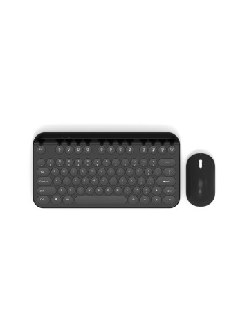 Retro mini wireless keyboard and mouse set