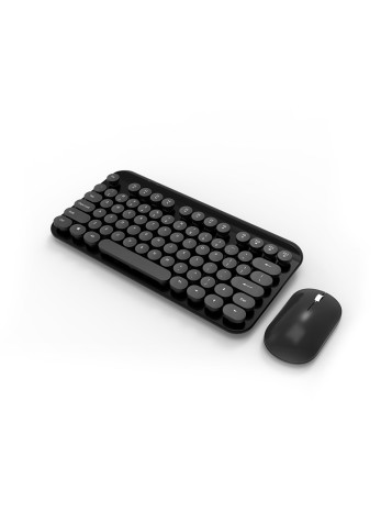 Retro mini wireless keyboard and mouse set
