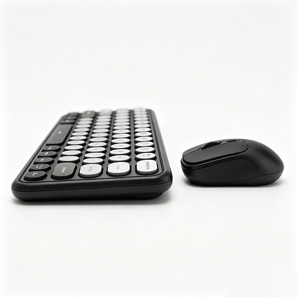 Retro Multi-Color UV Gradient Wireless Keyboard & Mouse Set