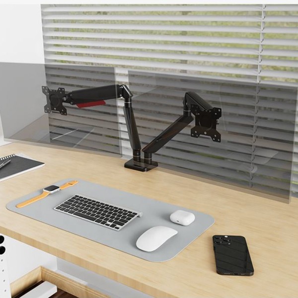 Innovative aluminum dual monitor mounting arm Innovative aluminum dual monitor mounting arm