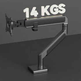 Gas spring single monitor mount arm