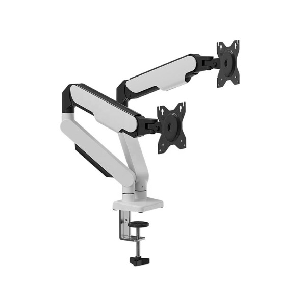 Height-adjustable dual monitor mounting arm Height-adjustable dual monitor mounting arm