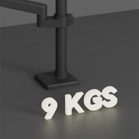 Black adjustable monitor stand arm